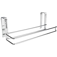 Calistouk Soporte de acero inoxidable para colgar papel de cocina- rollos de papel de baño o toallas- 5 piezas
